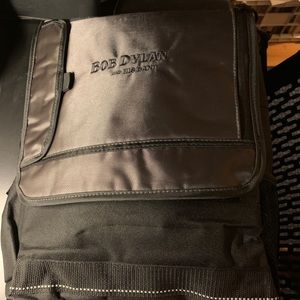 Messenger bag.  Bob Dylan and his band logo.